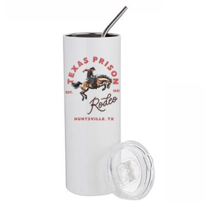 Texas Prison Rodeo Cowboy Western Stainless Steel Tumbler