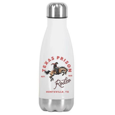 Texas Prison Rodeo Cowboy Western Stainless Steel Insulated Water Bottle