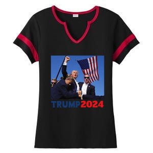 Trump Pa Rally Pennsylvania Rally Trump 2024 Ladies Halftime Notch Neck Tee