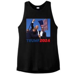 Trump Pa Rally Pennsylvania Rally Trump 2024 Ladies PosiCharge Tri-Blend Wicking Tank