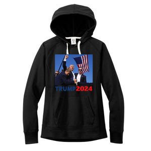 Trump Pa Rally Pennsylvania Rally Trump 2024 Women's Fleece Hoodie