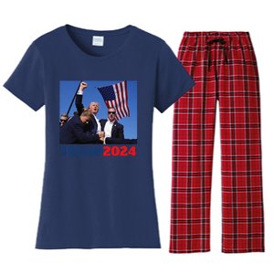 Trump Pa Rally Pennsylvania Rally Trump 2024 Women's Flannel Pajama Set