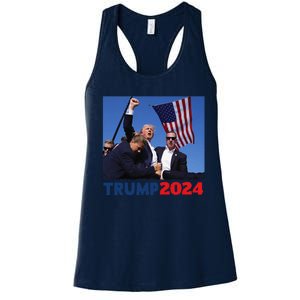 Trump Pa Rally Pennsylvania Rally Trump 2024 Women's Racerback Tank