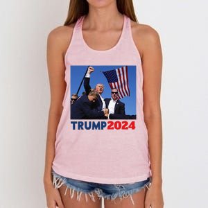 Trump Pa Rally Pennsylvania Rally Trump 2024 Women's Knotted Racerback Tank