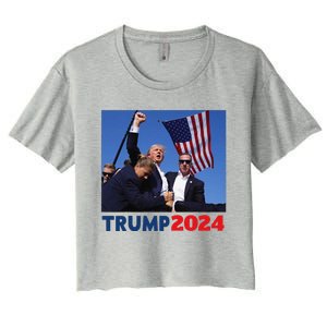 Trump Pa Rally Pennsylvania Rally Trump 2024 Women's Crop Top Tee