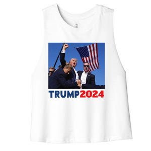 Trump Pa Rally Pennsylvania Rally Trump 2024 Women's Racerback Cropped Tank