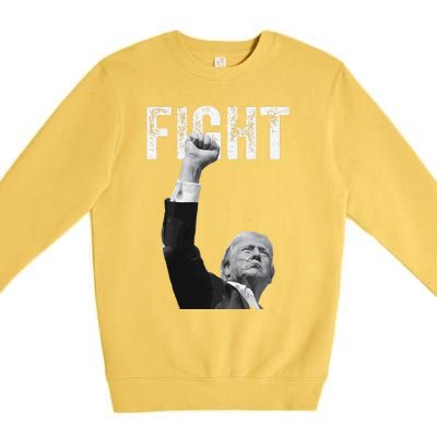 Trump Pennsylvania Rally Fight! Premium Crewneck Sweatshirt