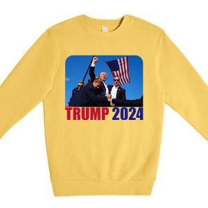 Trump Pennsylvania Rally Shooting Not Today Premium Crewneck Sweatshirt