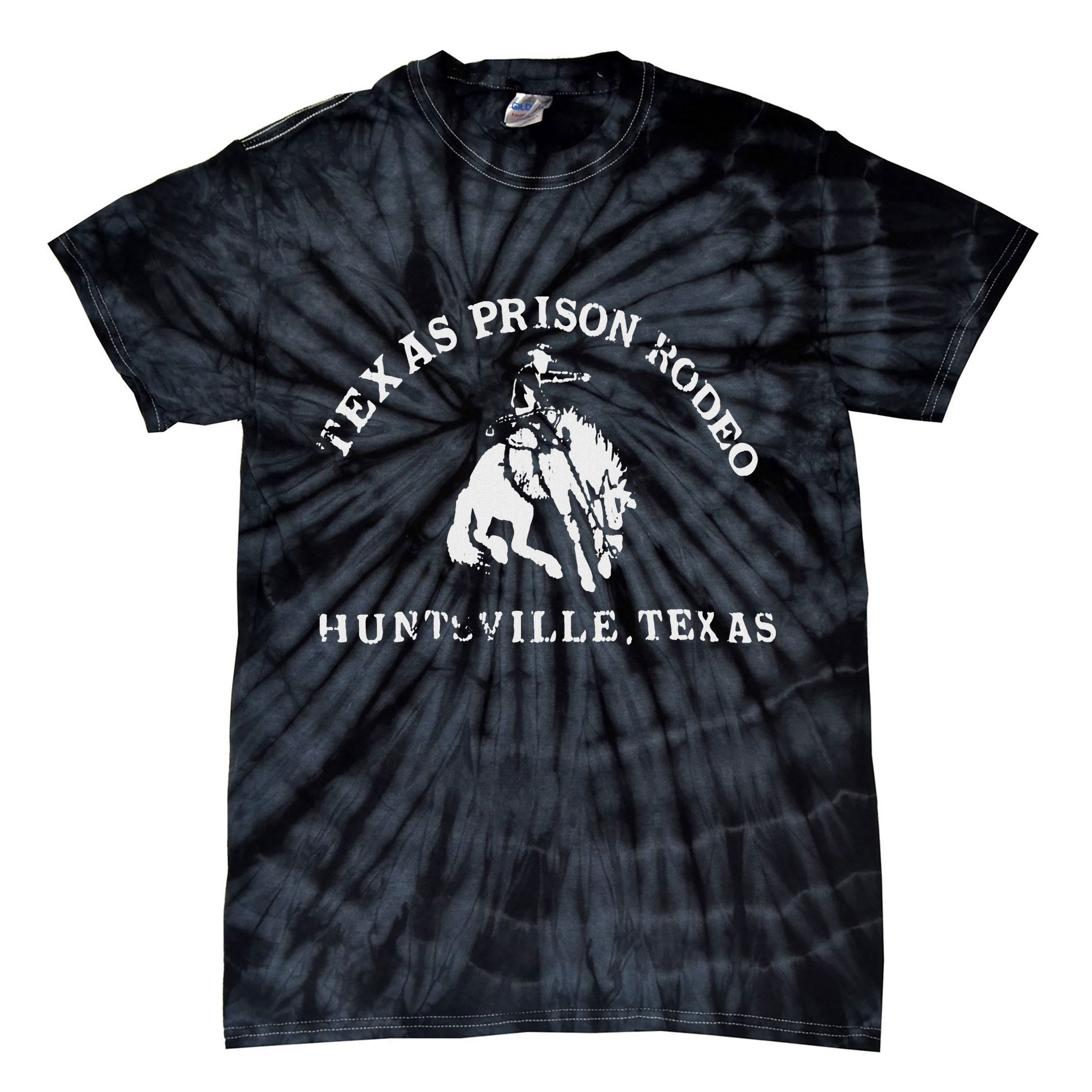Texas Prison Rodeo Cowboy Western Tie-Dye T-Shirt
