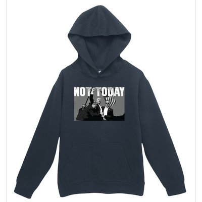 Trump Pennsylvania Rally Shooting Not Today Urban Pullover Hoodie