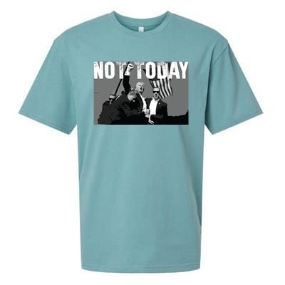 Trump Pennsylvania Rally Shooting Not Today Sueded Cloud Jersey T-Shirt