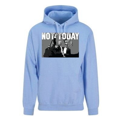 Trump Pennsylvania Rally Shooting Not Today Unisex Surf Hoodie