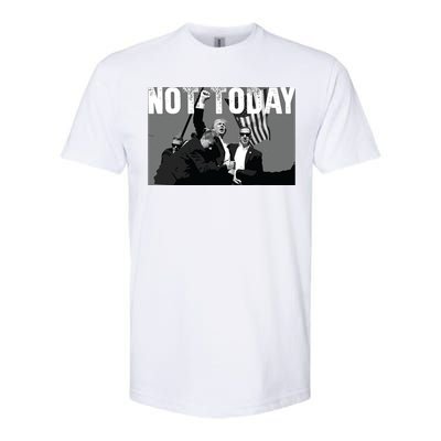 Trump Pennsylvania Rally Shooting Not Today Softstyle CVC T-Shirt