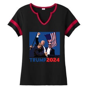 Trump Pa Rally Pennsylvania Rally Trump 2024 Ladies Halftime Notch Neck Tee