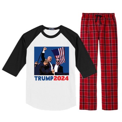 Trump Pa Rally Pennsylvania Rally Trump 2024 Raglan Sleeve Pajama Set