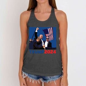 Trump Pa Rally Pennsylvania Rally Trump 2024 Women's Knotted Racerback Tank