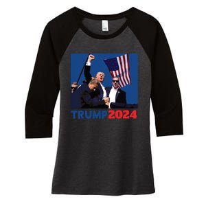 Trump Pa Rally Pennsylvania Rally Trump 2024 Women's Tri-Blend 3/4-Sleeve Raglan Shirt