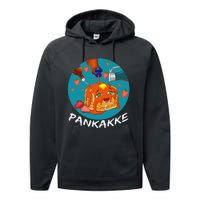 This Pancake REALLY Loves Syrup! Funny Anime Food Pun Performance Fleece Hoodie