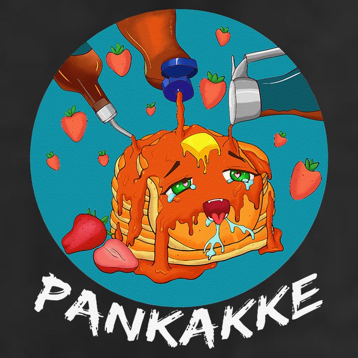This Pancake REALLY Loves Syrup! Funny Anime Food Pun Adult Drive Performance Visor