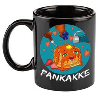 This Pancake REALLY Loves Syrup! Funny Anime Food Pun 11oz C Handle Ceramic Mug