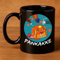 This Pancake REALLY Loves Syrup! Funny Anime Food Pun 11oz C Handle Ceramic Mug