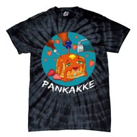 This Pancake REALLY Loves Syrup! Funny Anime Food Pun Tie-Dye T-Shirt