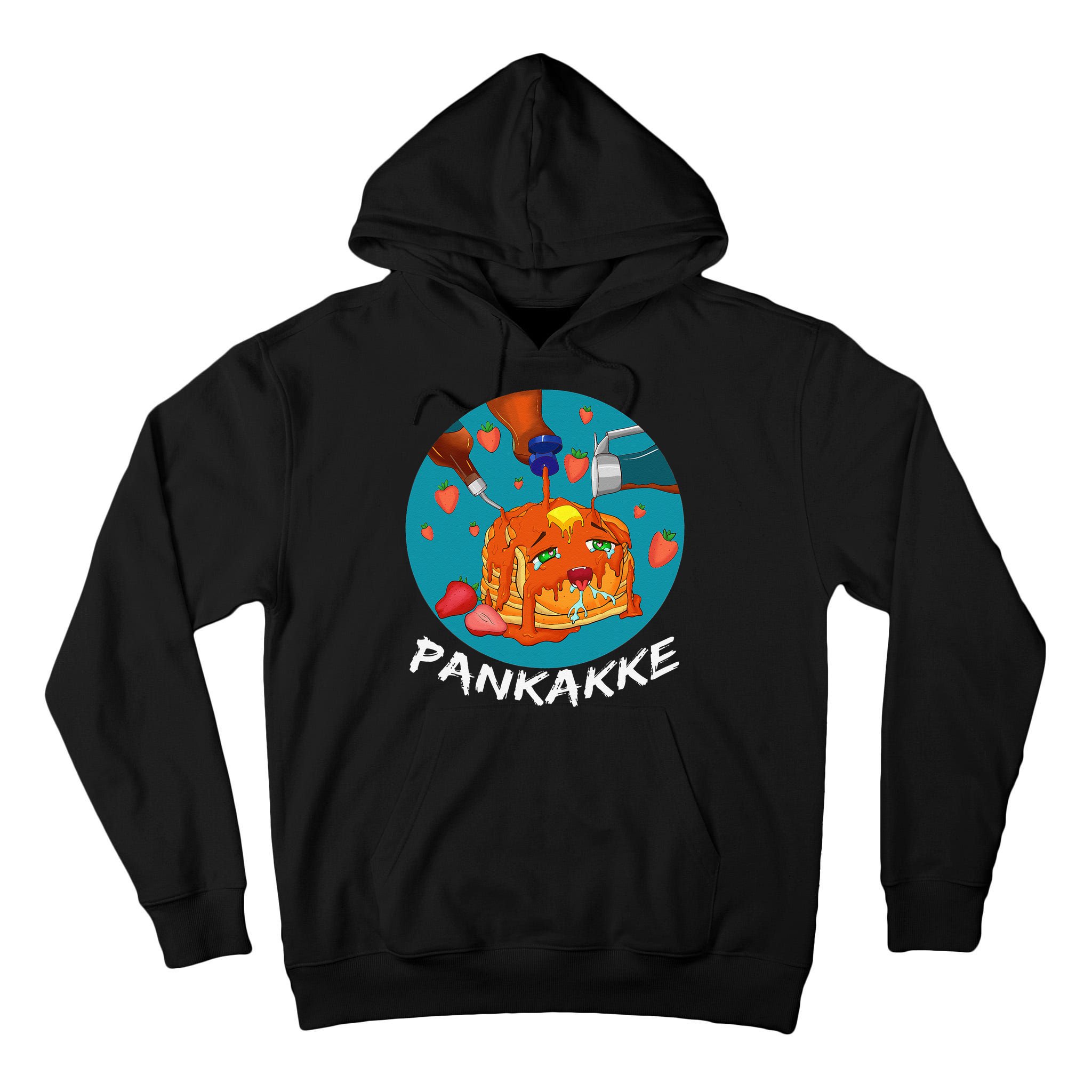 This Pancake REALLY Loves Syrup! Funny Anime Food Pun Tall Hoodie