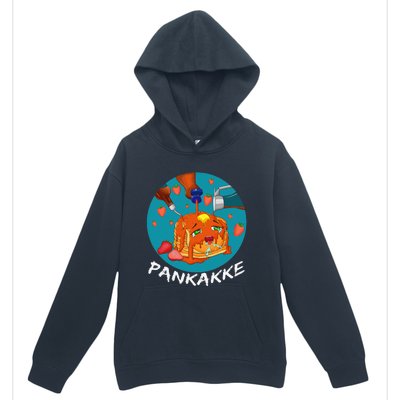 This Pancake REALLY Loves Syrup! Funny Anime Food Pun Urban Pullover Hoodie