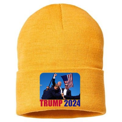 Trump Pennsylvania Rally Shooting Not Today Sustainable Knit Beanie