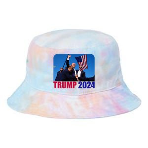 Trump Pennsylvania Rally Shooting Not Today Tie Dye Newport Bucket Hat