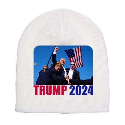 Trump Pennsylvania Rally Shooting Not Today Short Acrylic Beanie