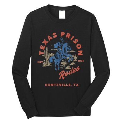 Texas Prison Rodeo Cowboy Western Long Sleeve Shirt