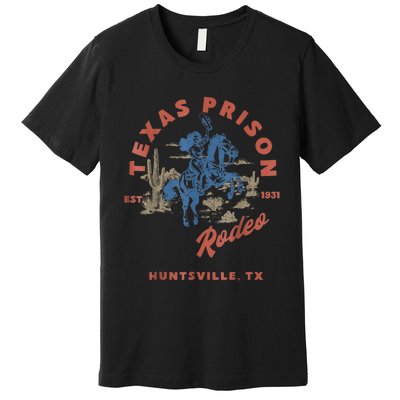 Texas Prison Rodeo Cowboy Western Premium T-Shirt