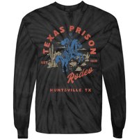 Texas Prison Rodeo Cowboy Western Tie-Dye Long Sleeve Shirt