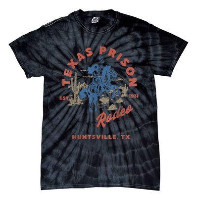 Texas Prison Rodeo Cowboy Western Tie-Dye T-Shirt