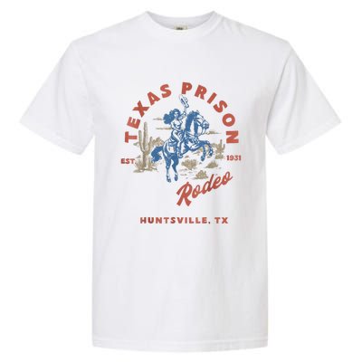 Texas Prison Rodeo Cowboy Western Garment-Dyed Heavyweight T-Shirt