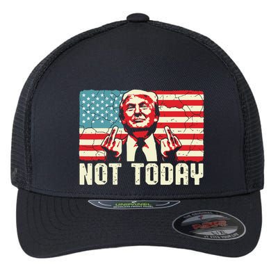 Trump Pennsylvania Rally Shooting Not Today Flexfit Unipanel Trucker Cap