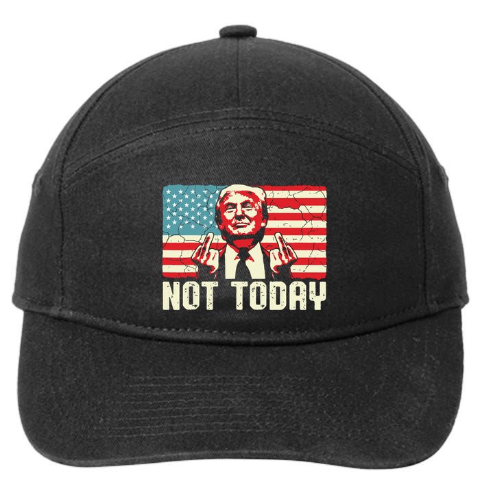 Trump Pennsylvania Rally Shooting Not Today 7-Panel Snapback Hat