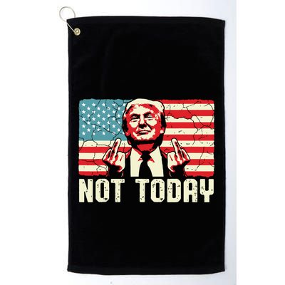 Trump Pennsylvania Rally Shooting Not Today Golf Towel