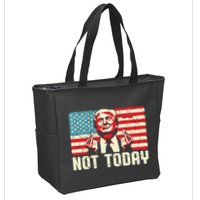 Trump Pennsylvania Rally Shooting Not Today Zip Tote Bag