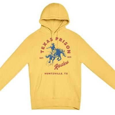 Texas Prison Rodeo Cowboy Western Gift Premium Pullover Hoodie