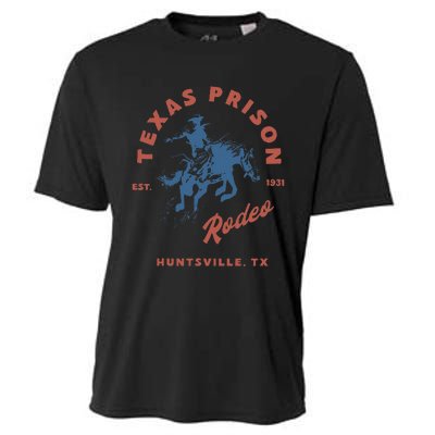 Texas Prison Rodeo Cowboy Western Gift Cooling Performance Crew T-Shirt