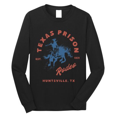 Texas Prison Rodeo Cowboy Western Gift Long Sleeve Shirt