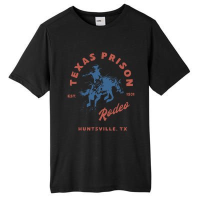 Texas Prison Rodeo Cowboy Western Gift Tall Fusion ChromaSoft Performance T-Shirt