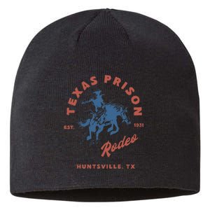 Texas Prison Rodeo Cowboy Western Gift Sustainable Beanie