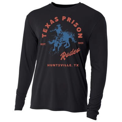 Texas Prison Rodeo Cowboy Western Gift Cooling Performance Long Sleeve Crew