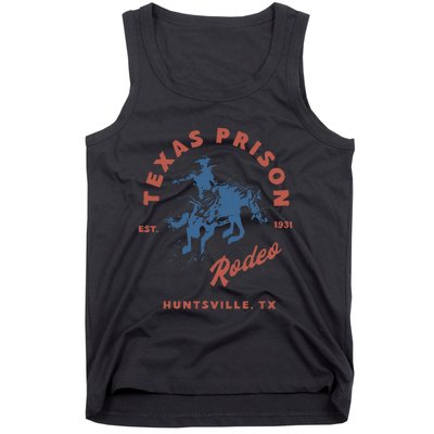 Texas Prison Rodeo Cowboy Western Gift Tank Top