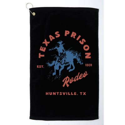 Texas Prison Rodeo Cowboy Western Gift Platinum Collection Golf Towel