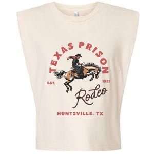 Texas Prison Rodeo Cowboy Western Garment-Dyed Women's Muscle Tee