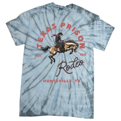 Texas Prison Rodeo Cowboy Western Tie-Dye T-Shirt